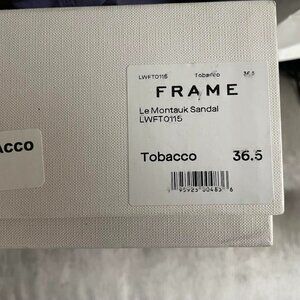 Never worn Frame sandals size 36.5 color Tobacco